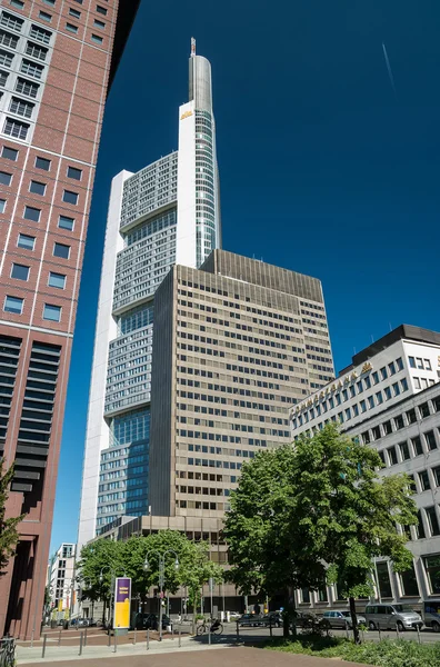 Frankfurt city street view — Stock Photo, Image