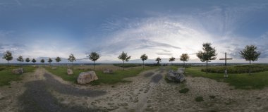 Hannover'de kronsberg Dağı. Almanya.