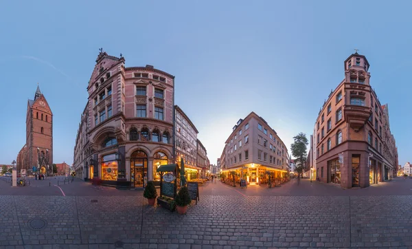 Hannover. Marktplatz. 360 derece panorama.