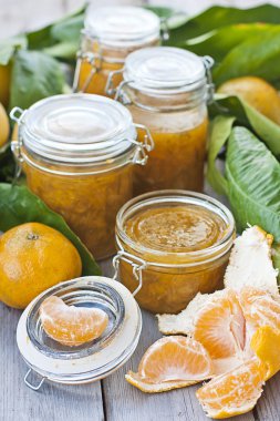 kavanoz mandarine reçel ile