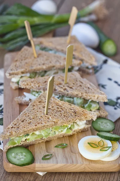 Sandwiches de ensalada de huevo — Foto de Stock