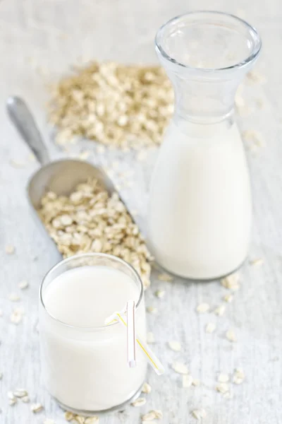 Homemade oat milk — Stock Photo, Image