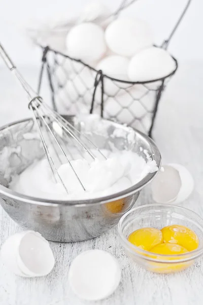 Whisked egg whites — Stock Photo, Image