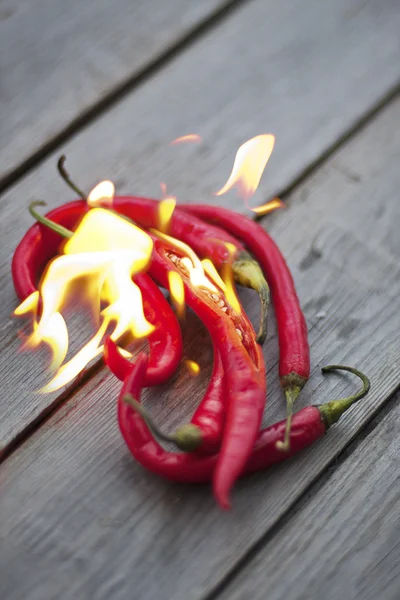 Pimentos de pimentão queimados — Fotografia de Stock