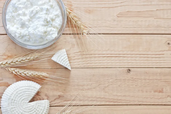 süt ürünleri ve tahıl arka plan