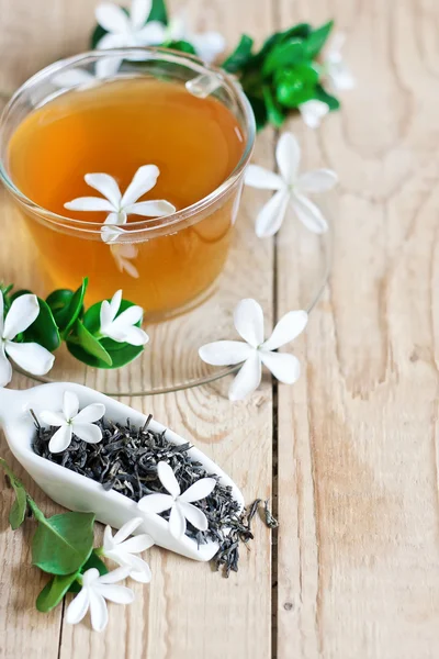 Jasmine tea background — Stock Photo, Image