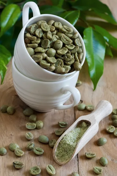 Grüner Kaffee — Stockfoto