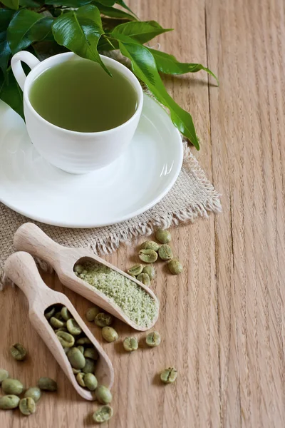Herbaty zielone tło — Zdjęcie stockowe