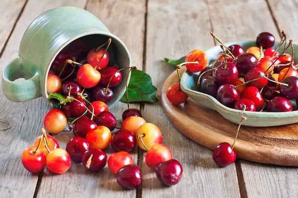 Cherry in a cup — Stock Photo, Image