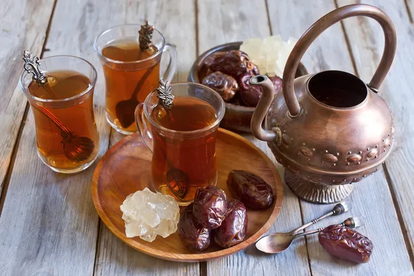 Arab tea és időpontok — Stock Fotó