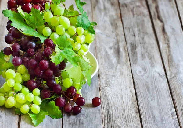 Green and red grape background — Stock Photo, Image