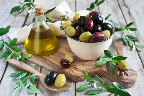 Aceitunas mixtas — Foto de Stock