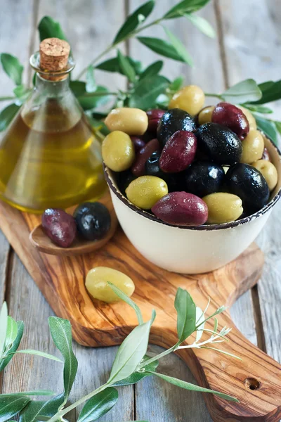 Aceitunas mixtas — Foto de Stock