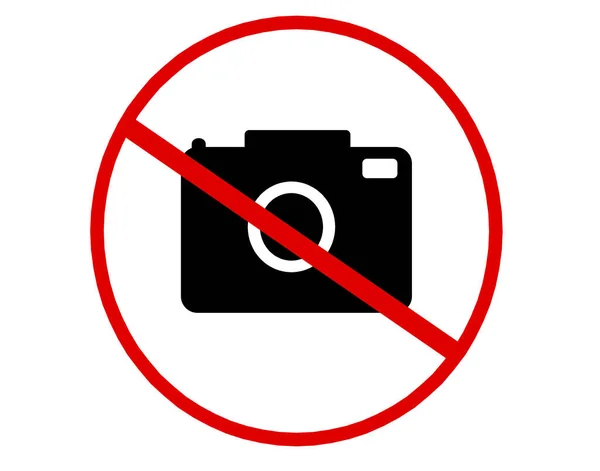 Photography Sign Symbol White Background —  Fotos de Stock