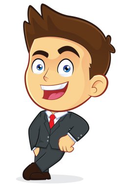 boş bir blok eğilerek işadamı