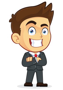 Elleri bağlı bir iş adamı.