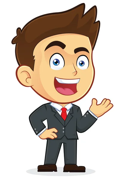 Welcoming Businessman — Stockvector