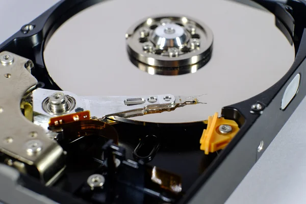 Read and write head of a open harddisk drive — Stock Photo, Image