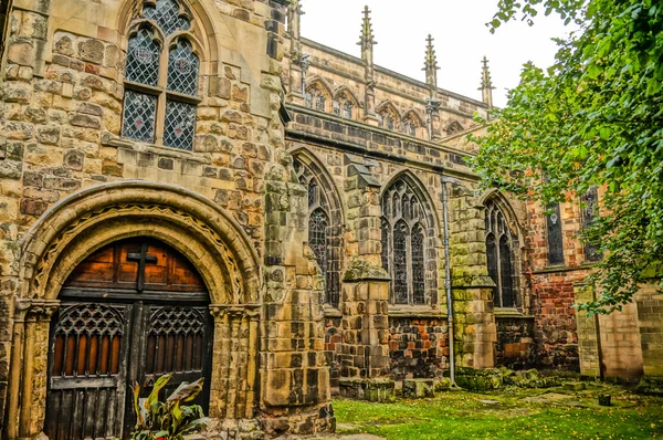 Old abbey in Shrewsburry, England. closeup. HDR picture — Stock Photo, Image