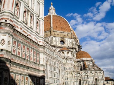 Cathedrale santa maria del fiore, Floransa, İtalya. Dom görünümü
