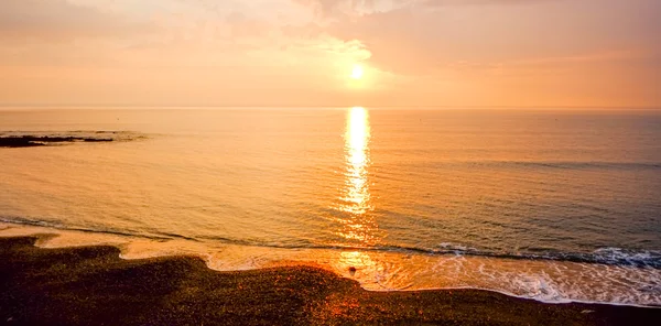 Sunset over the ocean. taken in Wales, England — Stock Photo, Image