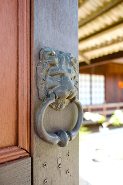 Leeuw deurknop knocker of deur — Stockfoto