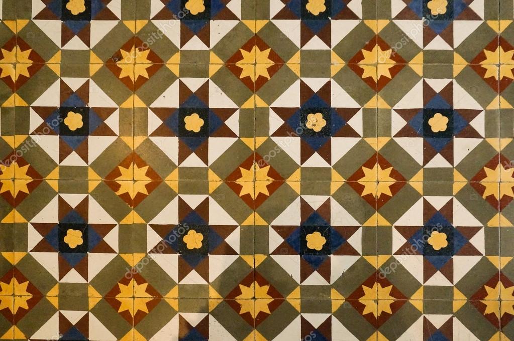 Vintage Ceramic Floor Tiles Close Up Stock Photo Purplegecko Old Vintage Ceramic Floor Tiles Wallpaper Photo By