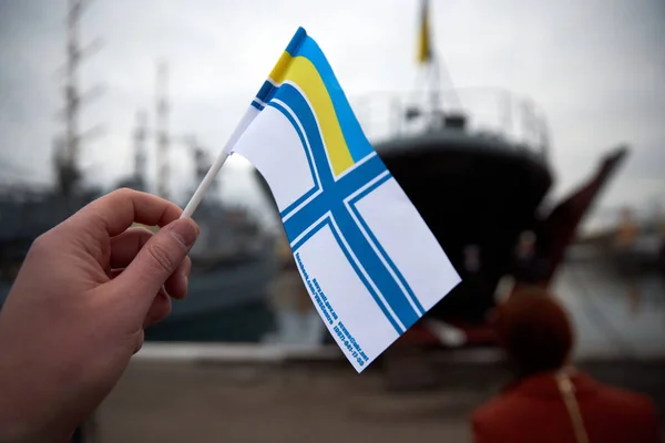 27.10.2021 Oekraïne. Odessa. Marinetroepen van Oekraïne. Kustwachtboot in de Zwarte Zee. — Stockfoto