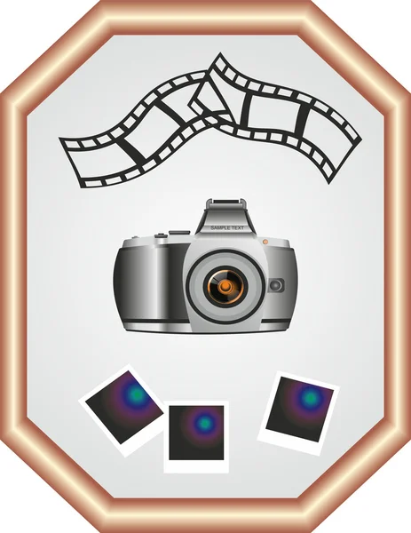 Photographies and film — Stock Vector