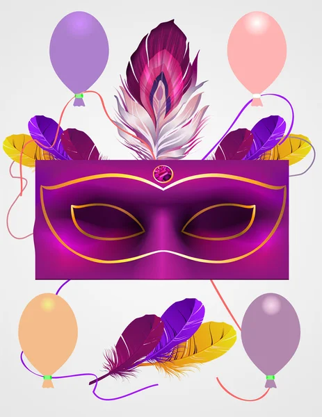 topları ve maske tüy ile