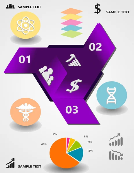 Würfel mit Kreis und Motiv — Stockvektor