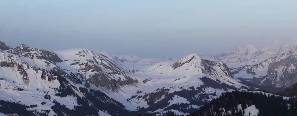 Альпійський Пейзаж Взимку — стокове фото