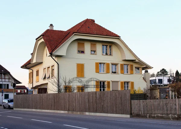 Newly Restored Old Residential Building Rural Village — Stockfoto