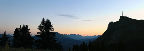Alpine Scenery Morning Light — Foto de Stock