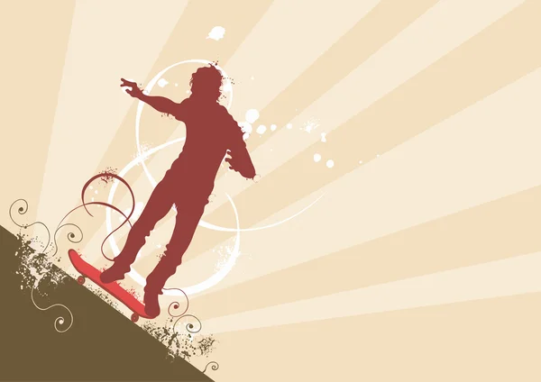 Skateur — Image vectorielle