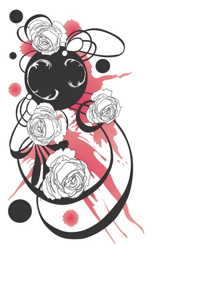 Grungy roses — Image vectorielle