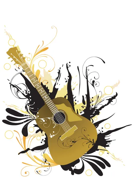 Guitarra — Vector de stock