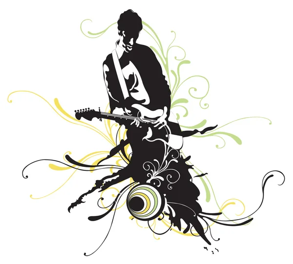 Guitarrista — Vector de stock