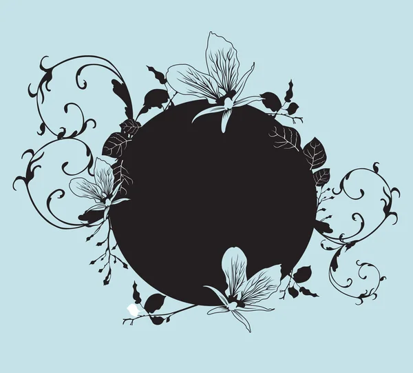 Marco floral — Vector de stock