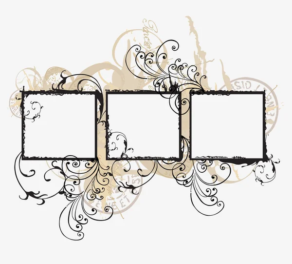 Grungy frames — Stock Vector