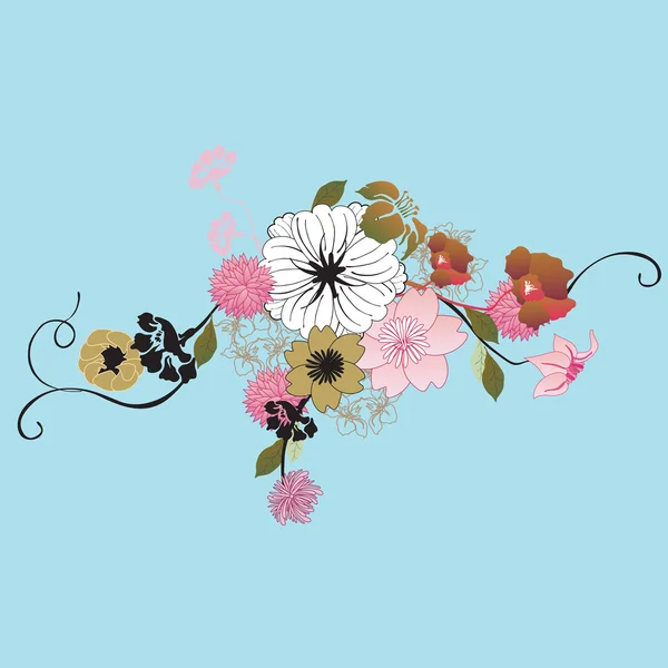 Fondo floral — Vector de stock