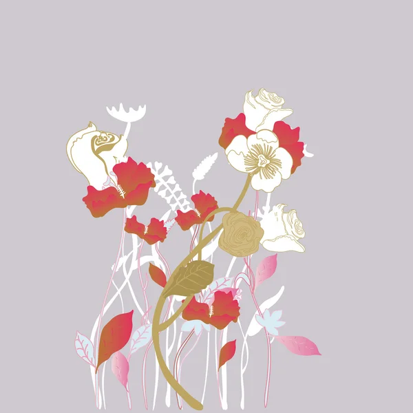 Fond floral — Image vectorielle