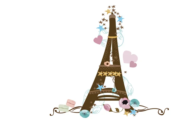 Eiffel-torony — Stock Vector