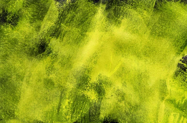 Простий Неоновий Жовтий Абстрактний Фон Краплями Мазками Смугами Плямами Текстура — стокове фото