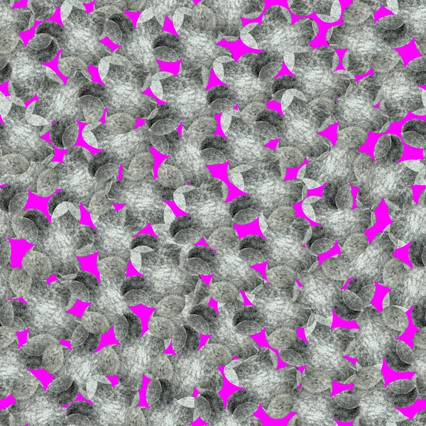 분홍빛으로 들판의 꽃이 피는 회색 물갈퀴없는 무늬 — 스톡 사진