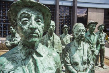 statuenvor de centrale bank van costa rica
