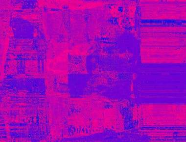 Kırmızı ve mavi soyut arkaplan, muhteşem bir ritim ve eklerle. Modern tarzda gerçeküstü bir görüntü. Duvar kağıtlarınız, sanat projeleriniz ve çalışmalarınız için..