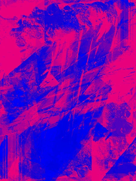 Abstraktní Pozadí Červené Modré Efektním Rytmem Vložkami Surrealistický Obraz Moderním — Stock fotografie