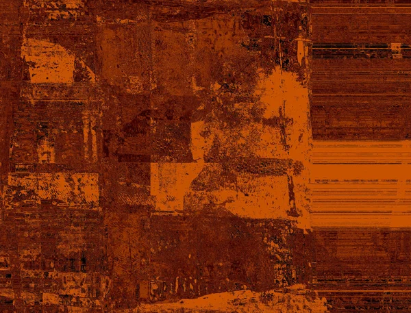 Bruin Abstract Patroon Met Opvallende Inzetstukken Van Donkere Lichte Kleuren — Stockfoto