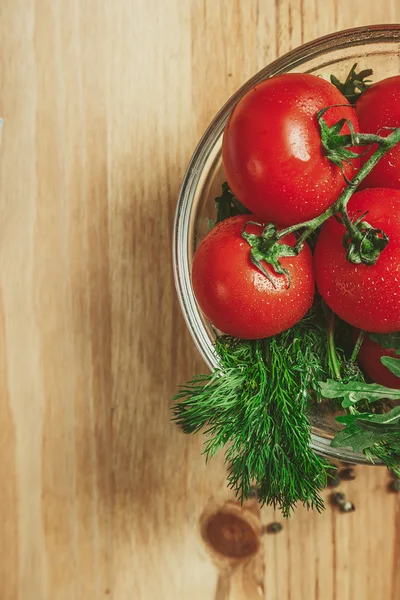 Tomates y eneldo — Foto de Stock